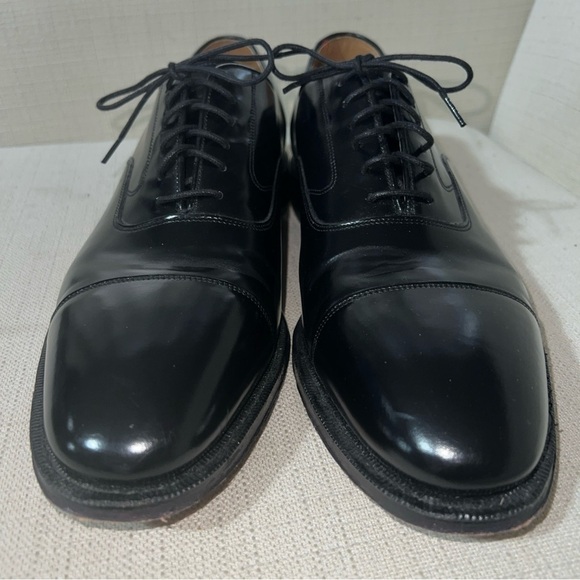 Johnston Murphy Dress Shoes Mens Sz 13B/2A Melton Black Cap Toe Oxfords 22-02981 - Picture 3 of 10